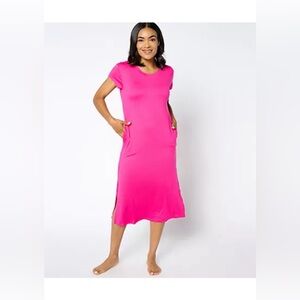 MUK LUKS Cloud Knit Drop Shoulder Maxi Dress
